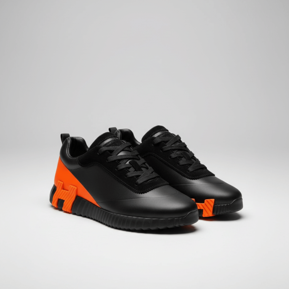 Sneakers Hermès Orange Noir